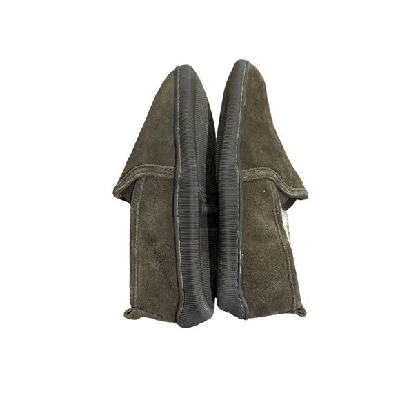 Mens minnetonka Romeo suede leather faux fur slippers - Picture 2 of 10